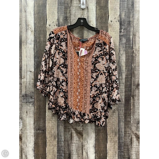 Top 3/4 Sleeve By Cynthia Rowley In Multi-colored, Size: S