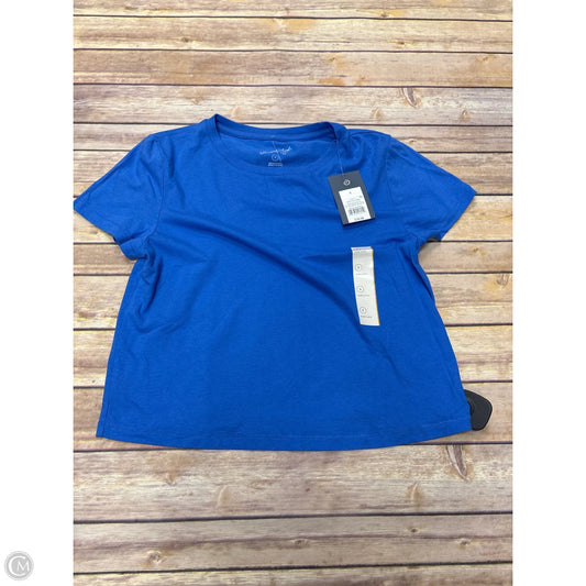 Top Short Sleeve Basic By Universal Thread In Blue, Size: S