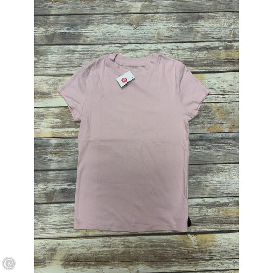 Top Short Sleeve Basic By A New Day In Pink, Size: M