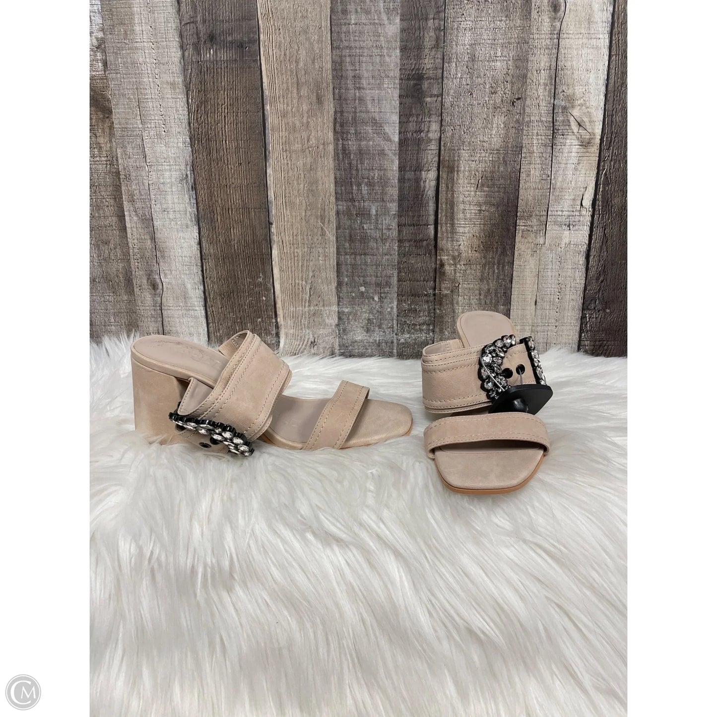 Sandals Designer By Karl Lagerfeld In Tan, Size: 7