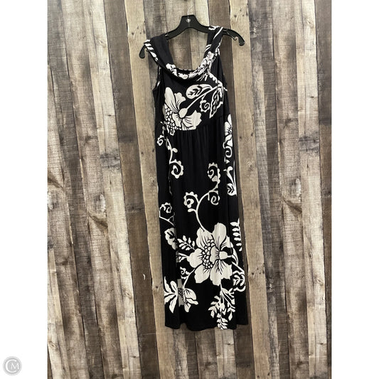 Dress Casual Maxi By Soma In Black & White, Size: L