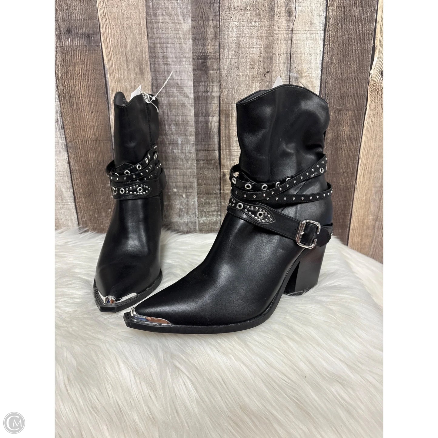 Boots Ankle Heels By Michael By Michael Kors In Black, Size: 11