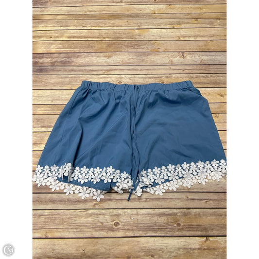 Shorts By Shein In Blue & White, Size: 3x