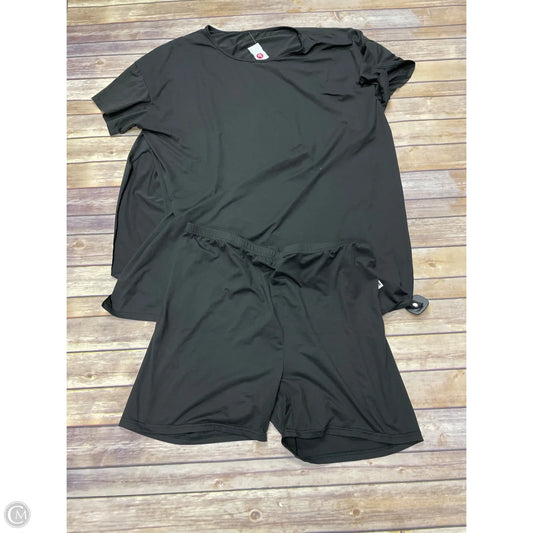 Shorts Set By Shein In Black, Size: 4x