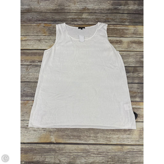 Tank Top Designer By Lafayette 148 In White, Size: Xl