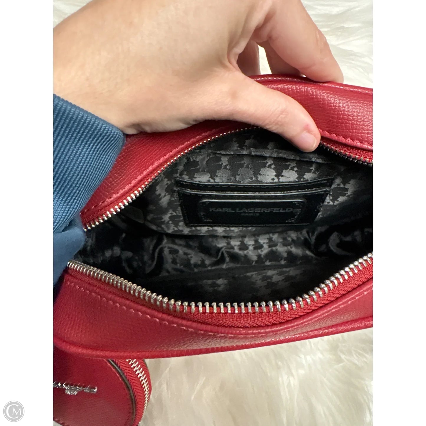 Crossbody Designer By Karl Lagerfeld, Size: Medium