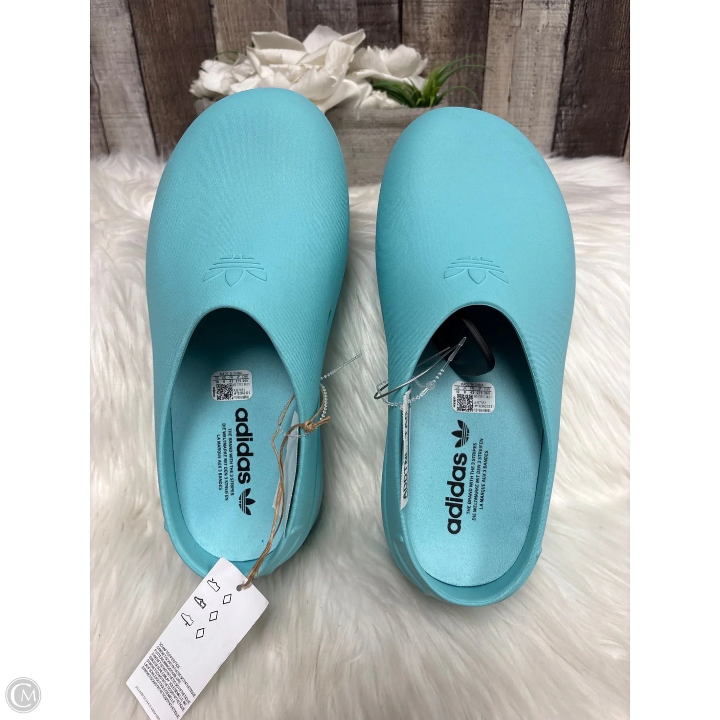 Shoes Flats By Adidas In Blue, Size: 10