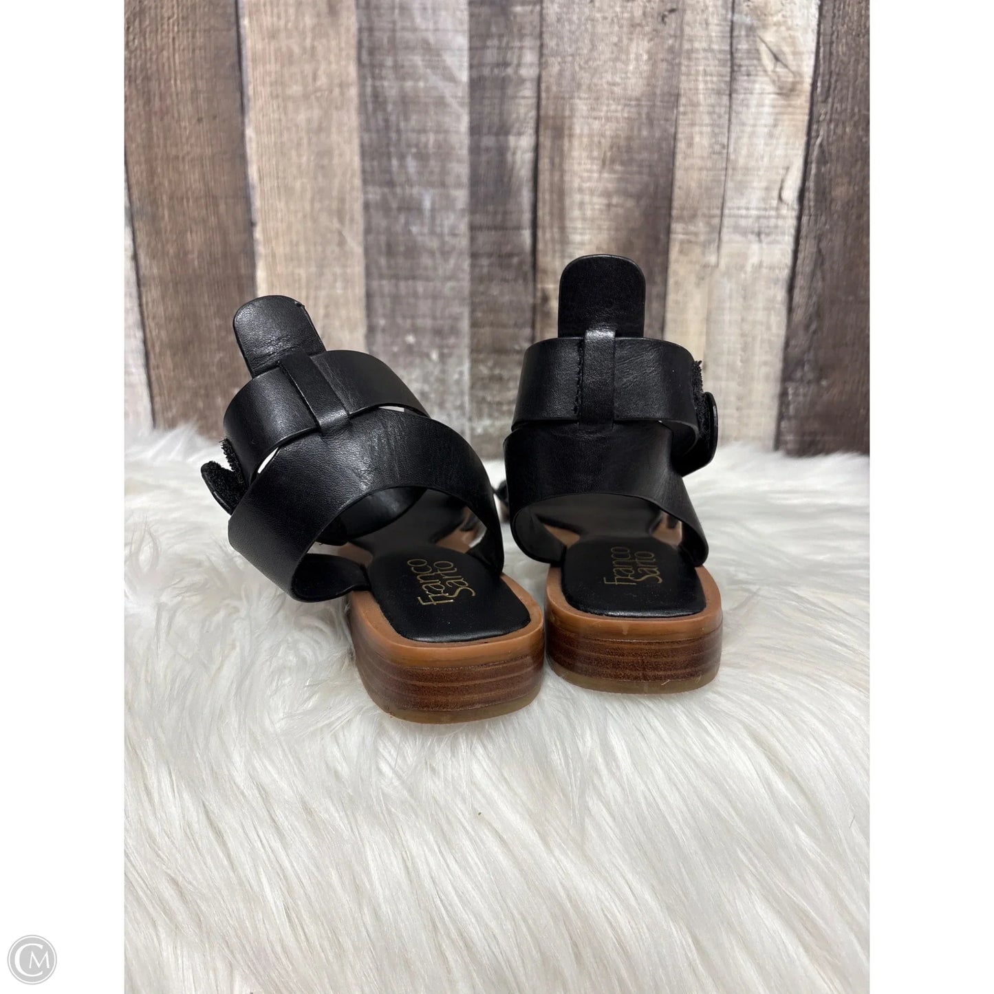 Sandals Flats By Franco Sarto In Black, Size: 7.5