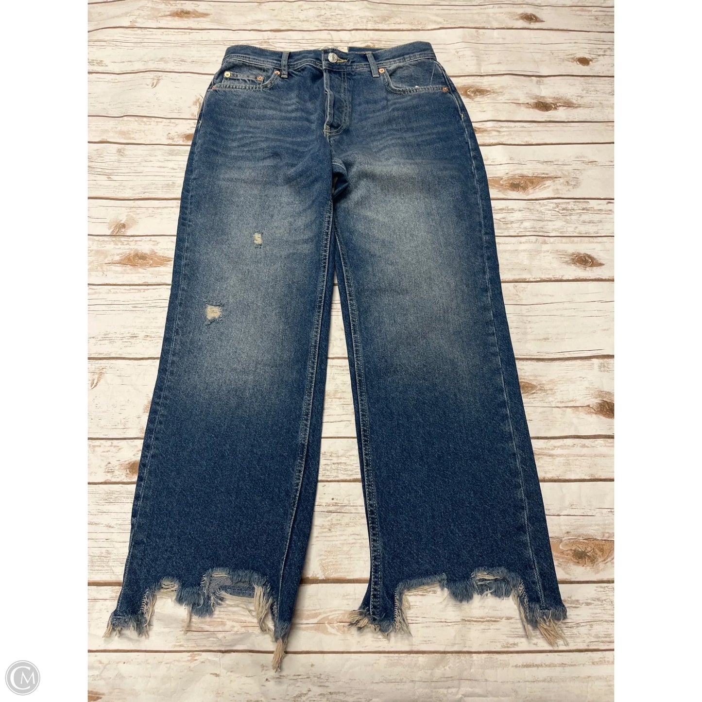 Jeans Straight By We The Free In Blue Denim, Size: 4