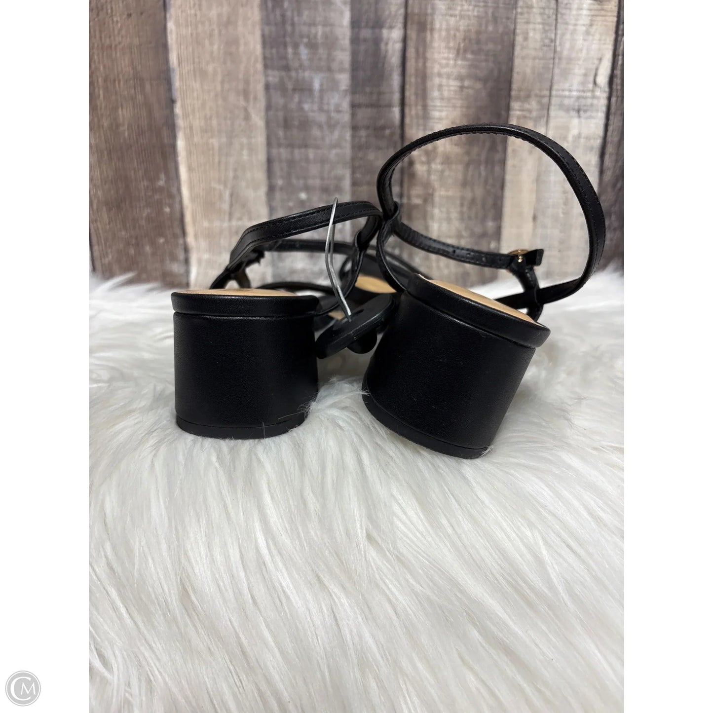 Sandals Heels Block By Lc Lauren Conrad In Black, Size: 7