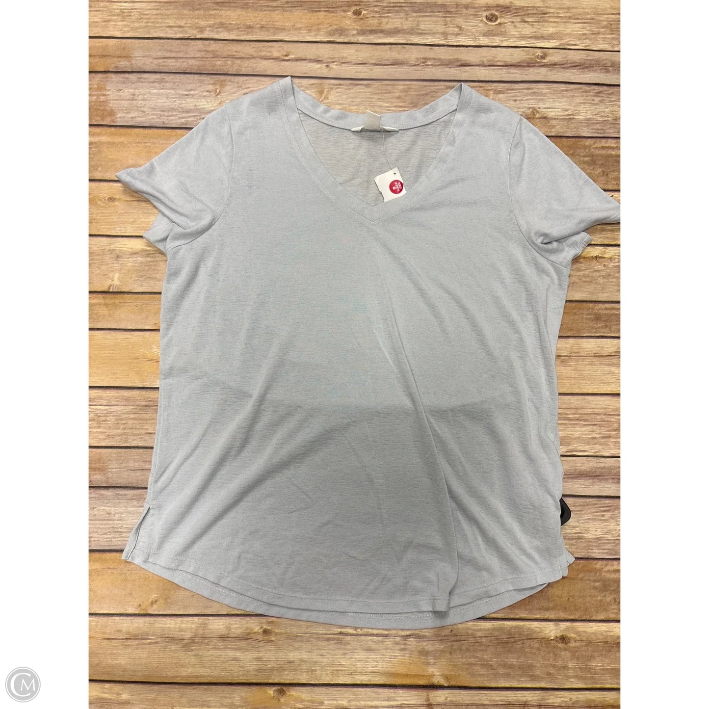 Athletic Top Short Sleeve By Athleta In Blue, Size: Xl