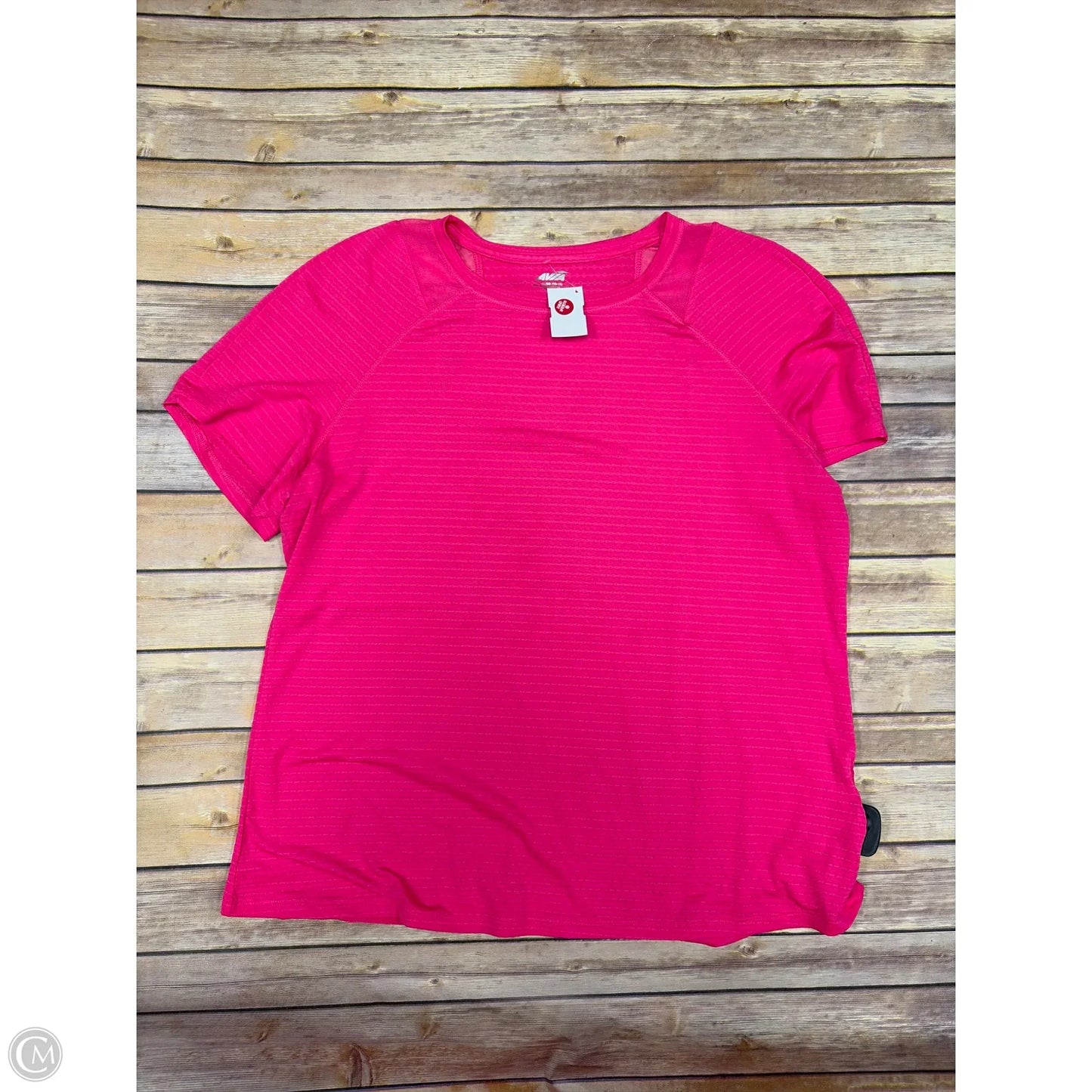 Athletic Top Short Sleeve By Avia In Pink, Size: Xl