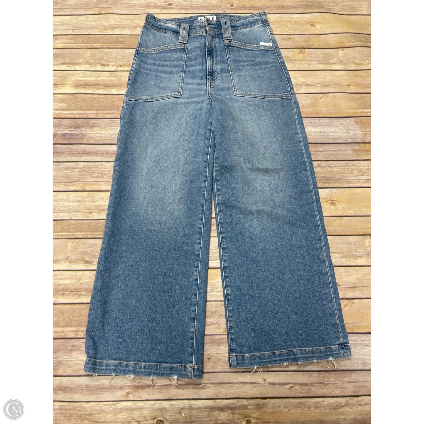 Jeans Wide Leg By Daze Denim In Blue Denim, Size: 4