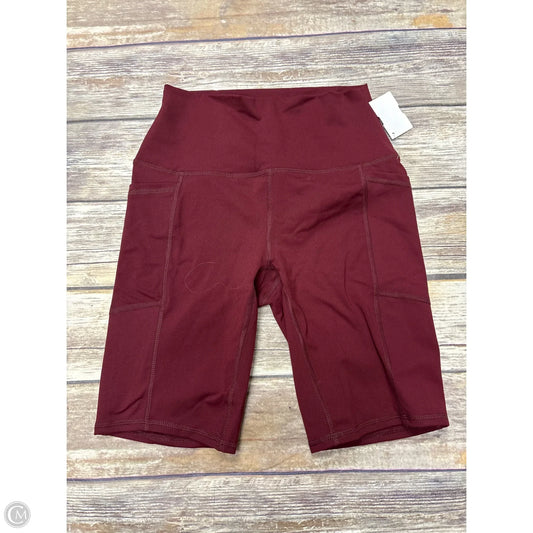 Athletic Shorts By Mono B In Maroon, Size: S
