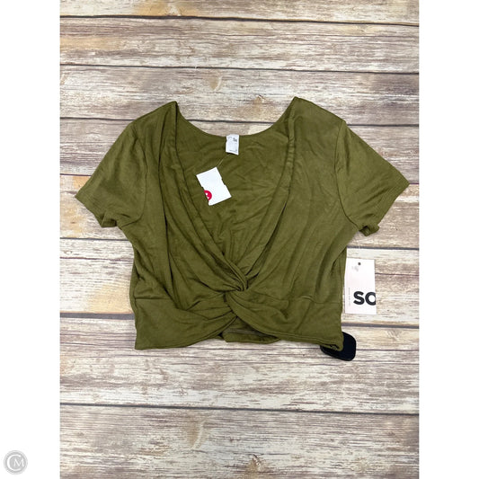 Top Short Sleeve By So In Green, Size: M