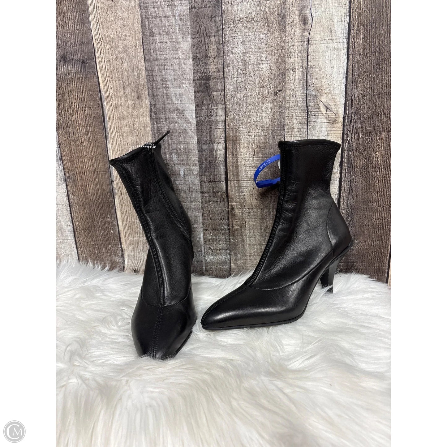 Boots Luxury Designer By Prada In Black, Size: 8