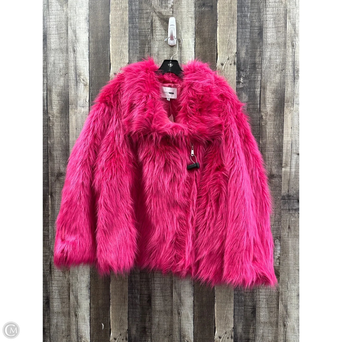 Jacket Faux Fur & Sherpa By Fashion Nova In Pink, Size: 2x
