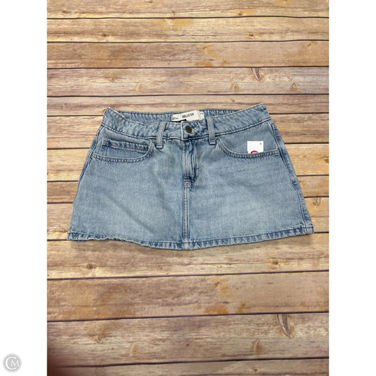 Skirt Mini & Short By Hollister In Blue Denim, Size: 4