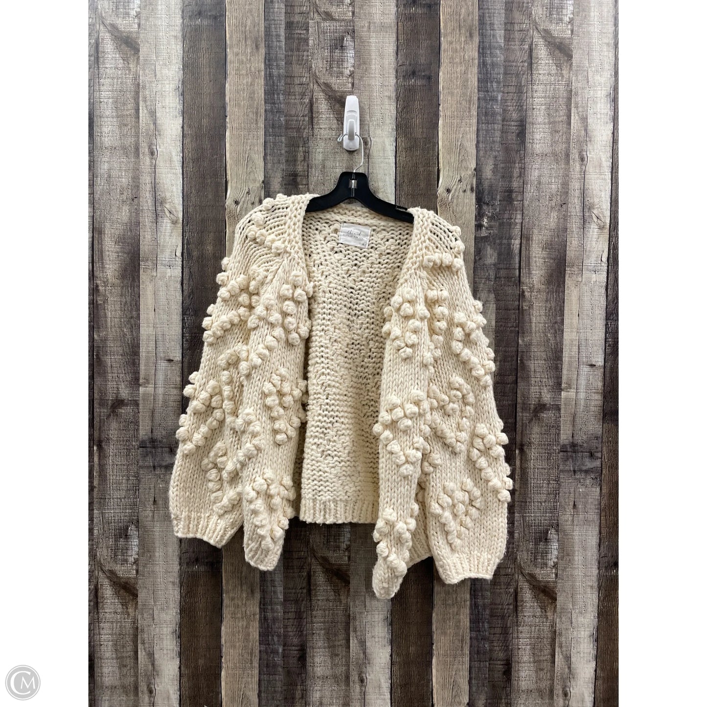 Sweater Cardigan By Cmc In Ivory, Size: M