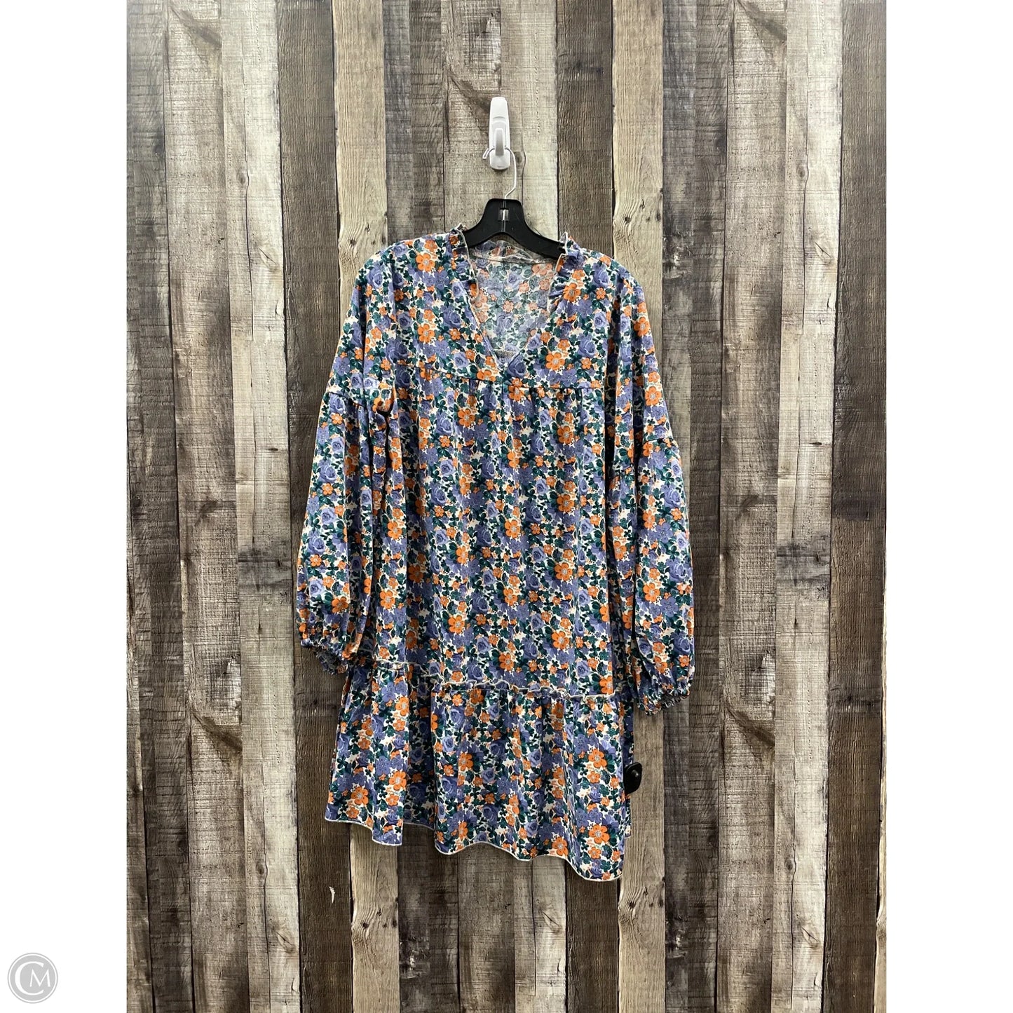 Dress Casual Short By Kirundo In Floral Print, Size: M