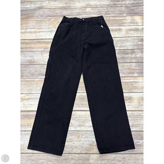 Jeans Straight By John Galt In Black Denim, Size: 10