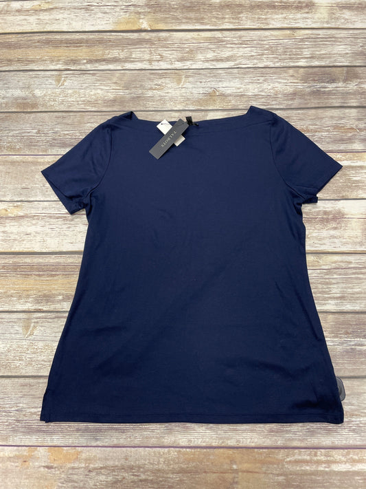 Navy Top Short Sleeve Talbots, Size M