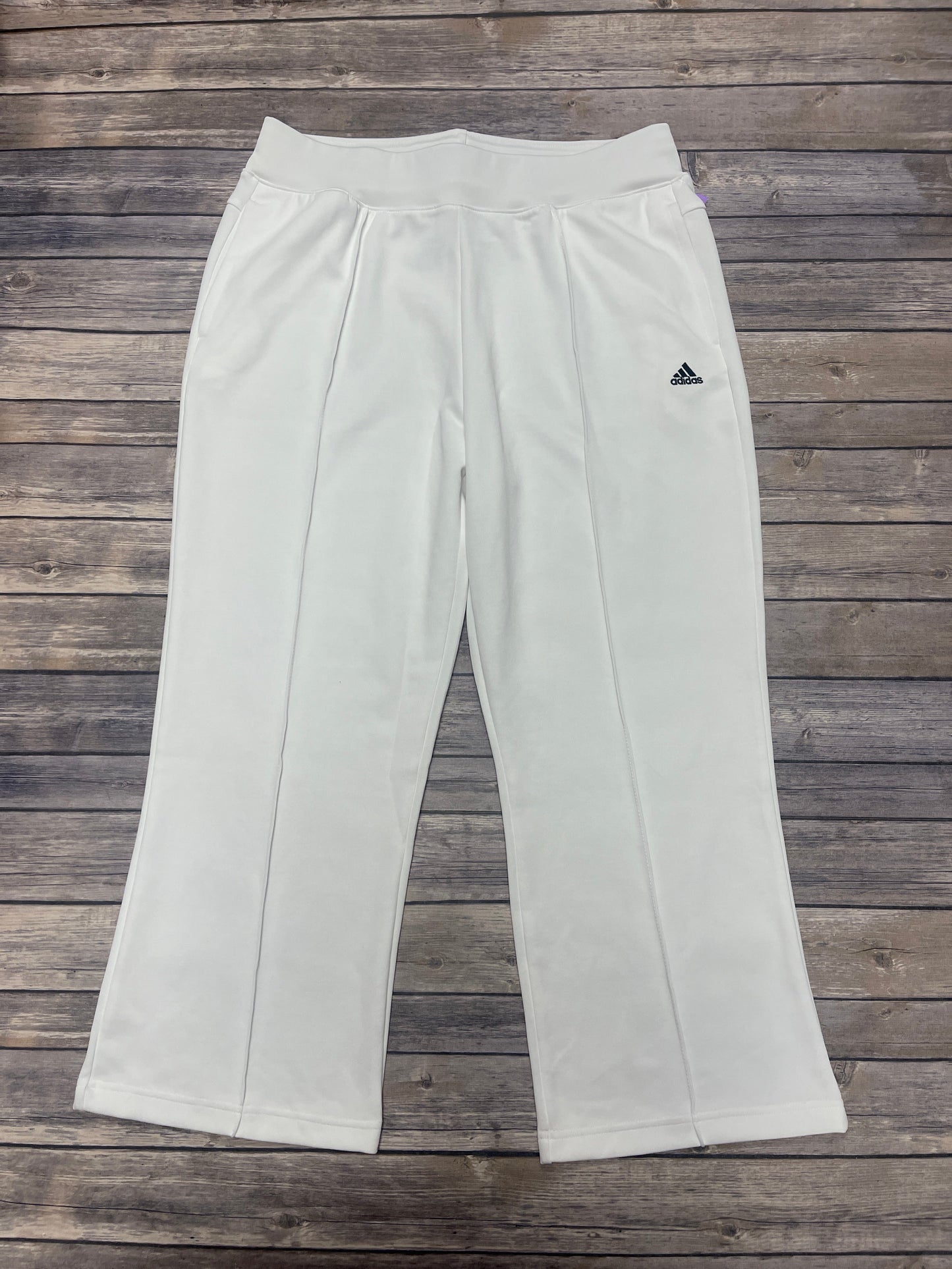 White Athletic Pants Adidas, Size Xl