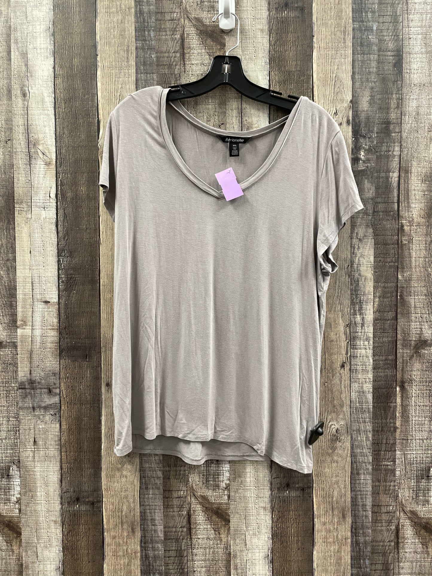 Grey Top Short Sleeve Cme, Size Xxl