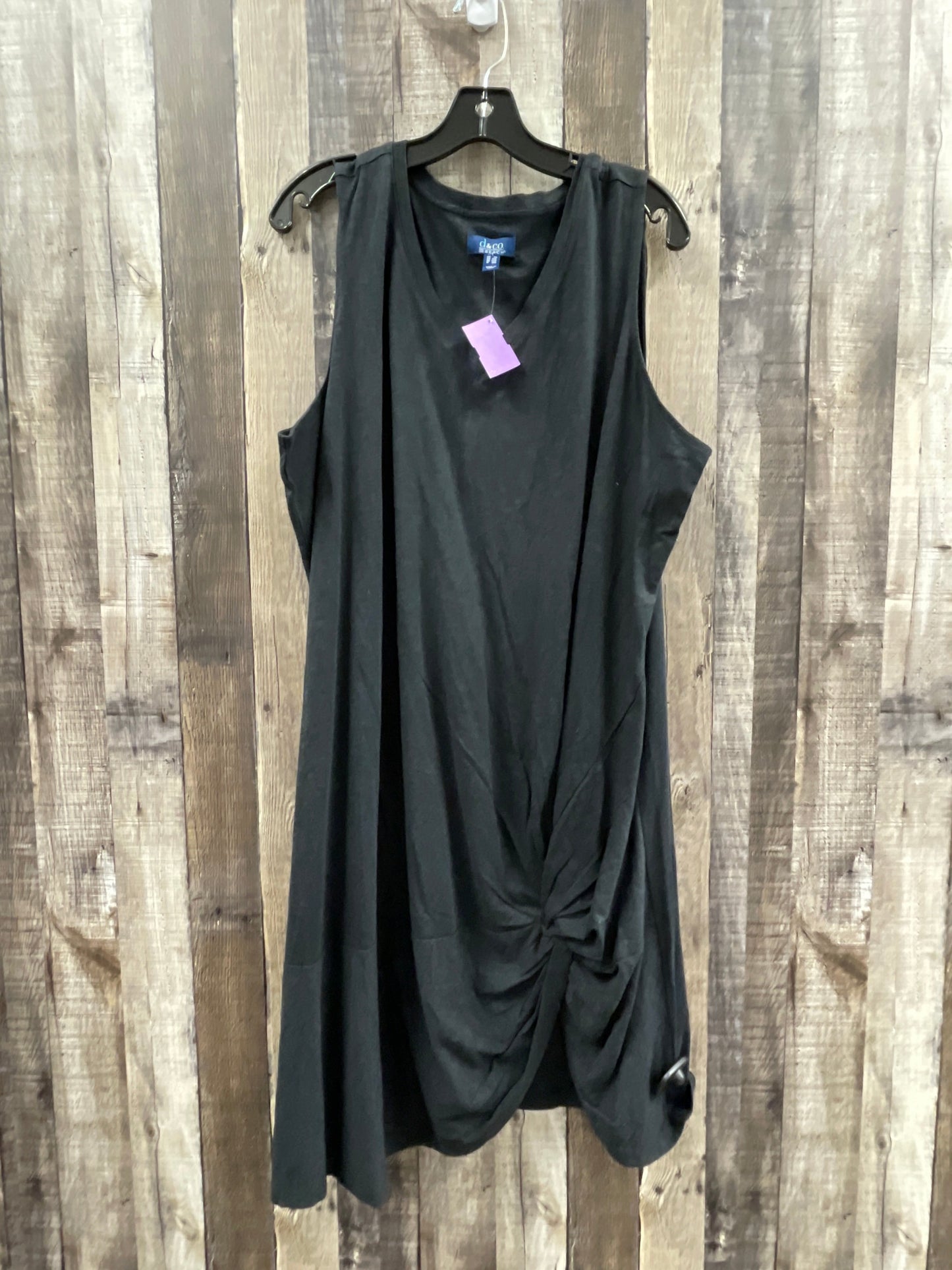 Black Dress Casual Short Cme, Size 2x