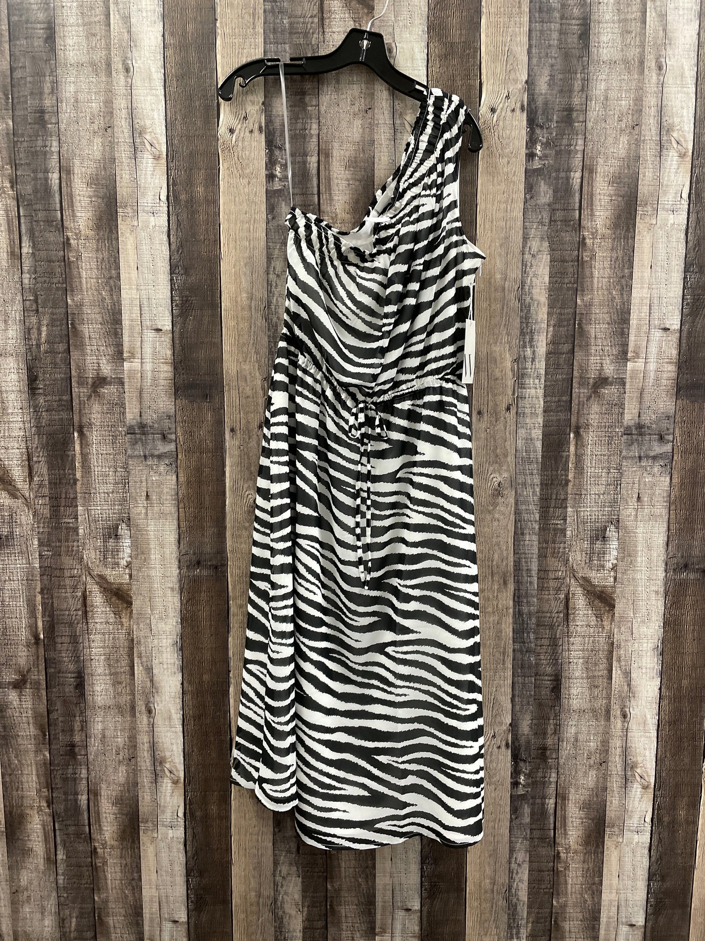 Black & White Dress Casual Midi Worthington, Size M