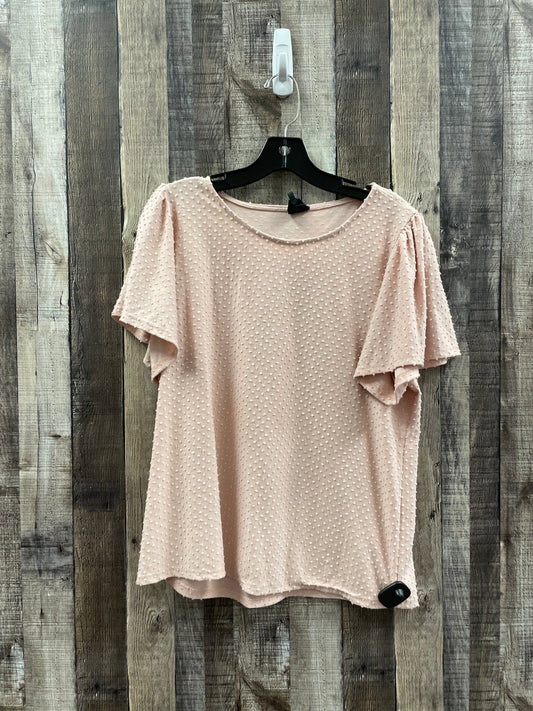 Pink Top Short Sleeve W5, Size Xl