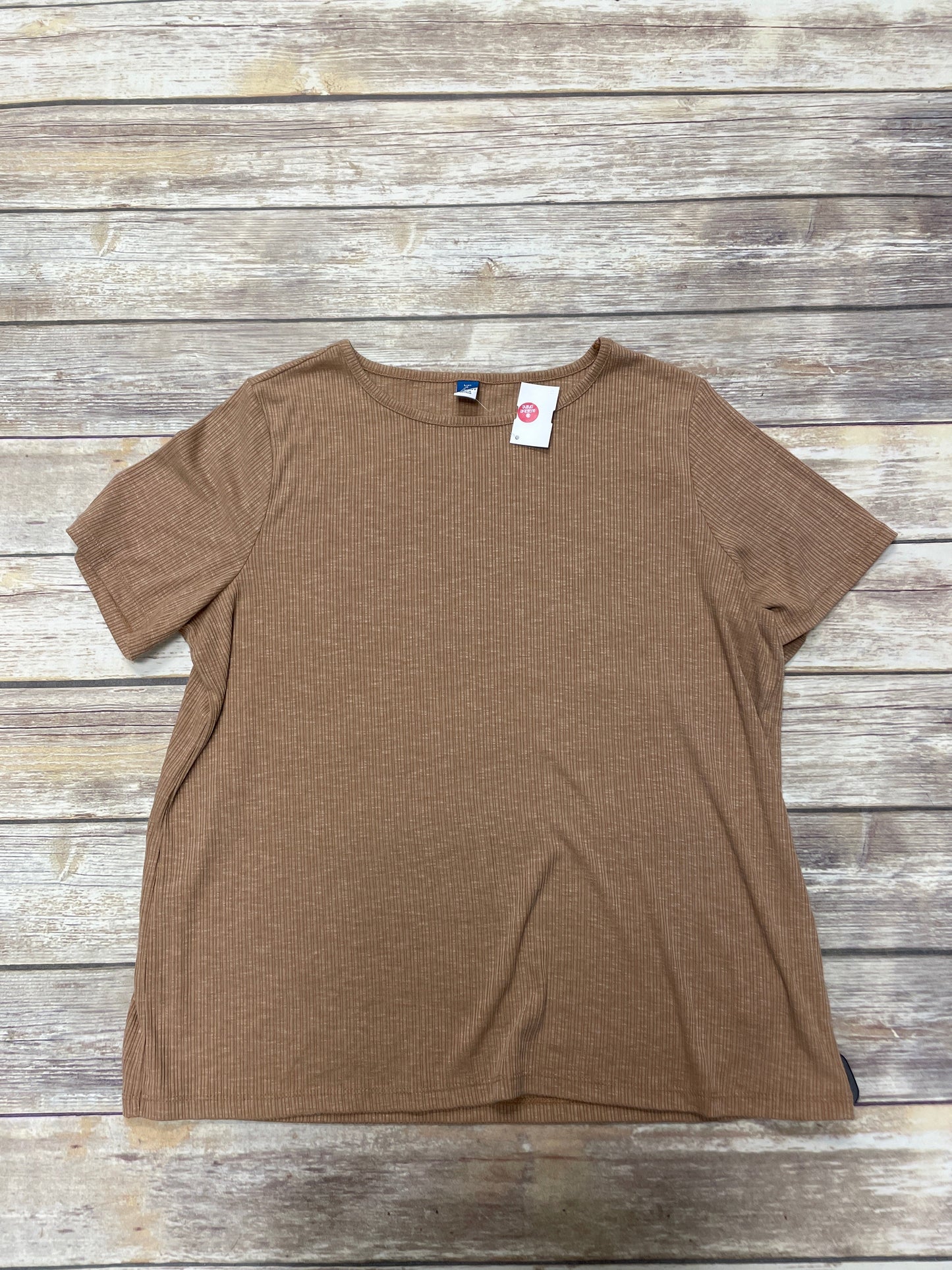 Tan Top Short Sleeve Old Navy, Size L
