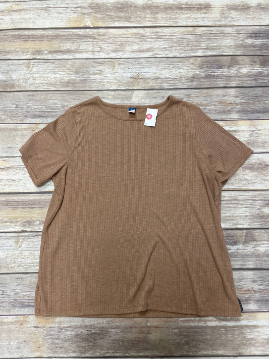 Tan Top Short Sleeve Old Navy, Size L