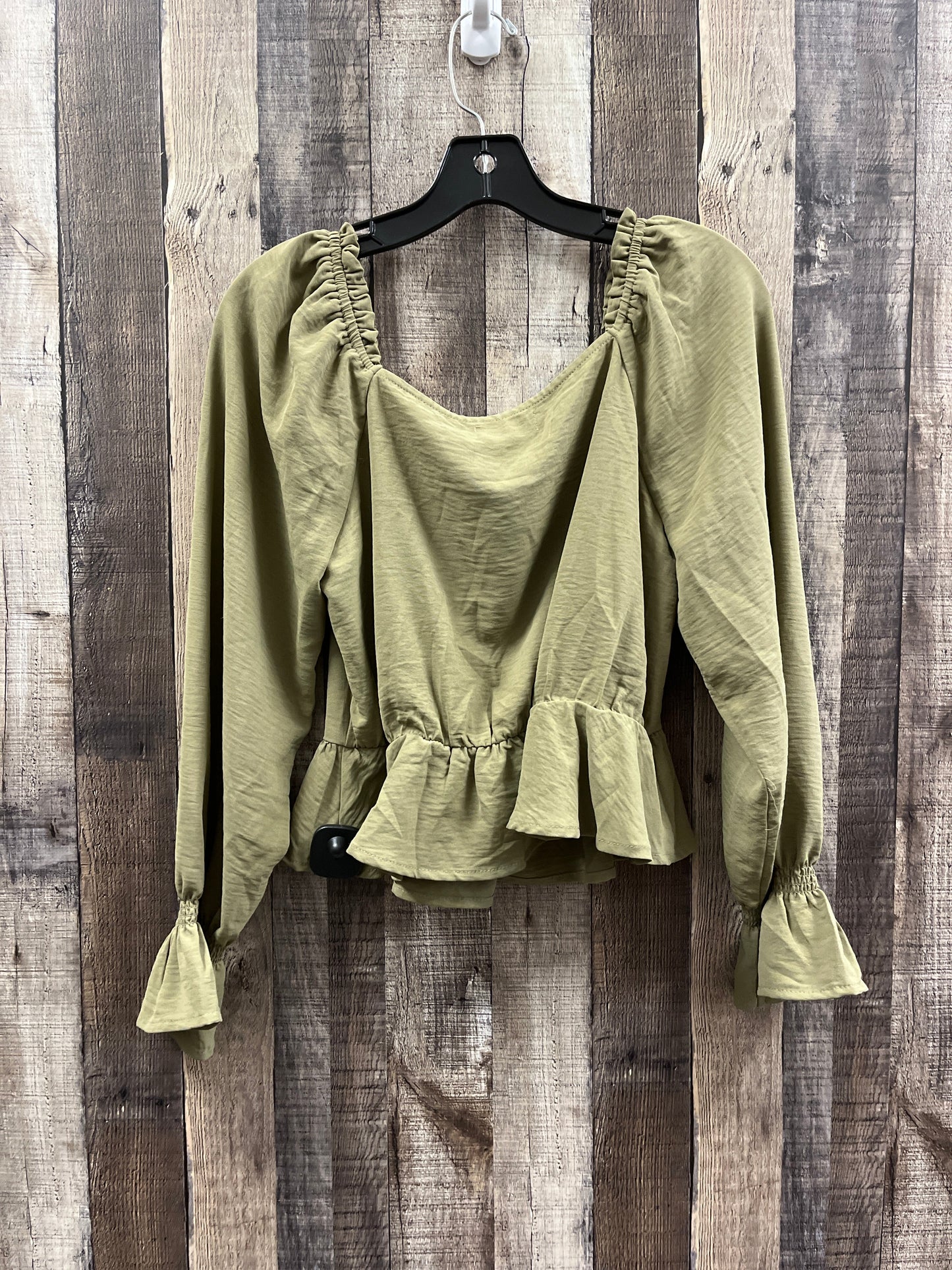 Top Long Sleeve By Altard State In Green, Size: M