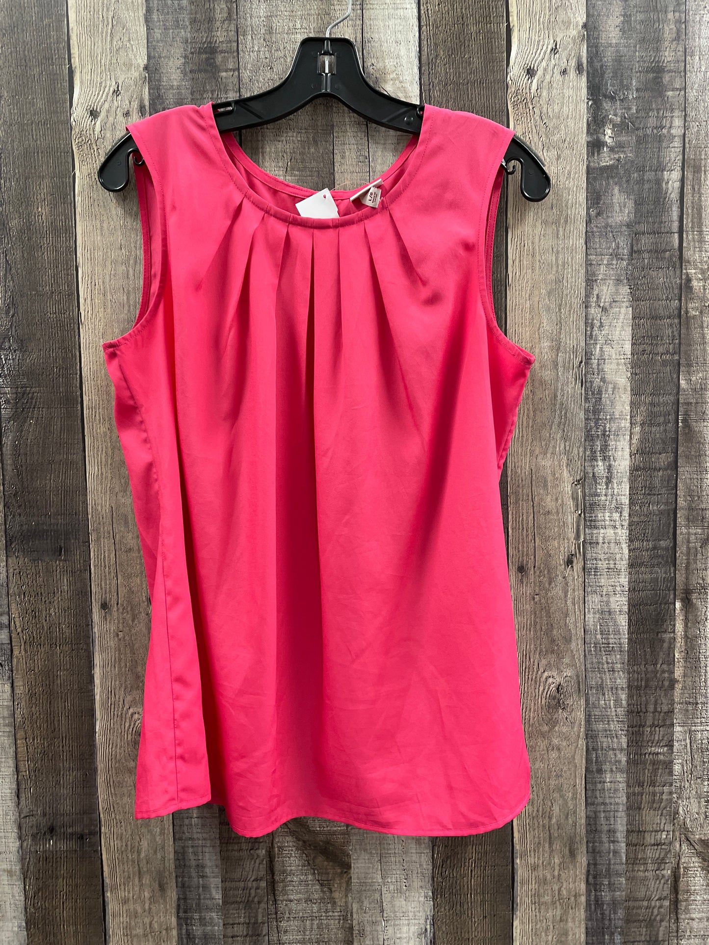 Top Sleeveless By Merona In Pink, Size: L