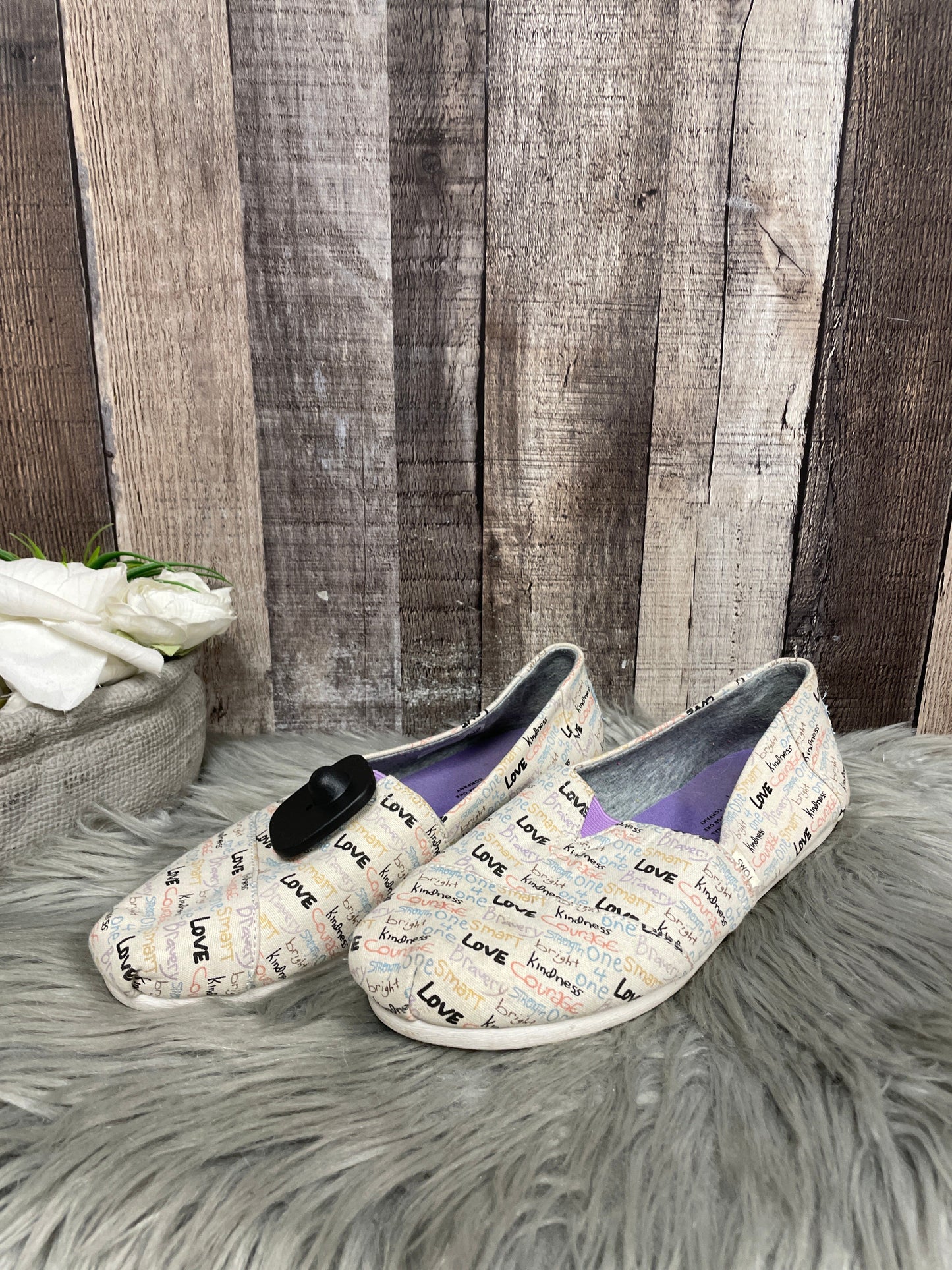 Shoes Flats By Toms In Multi-colored, Size: 8