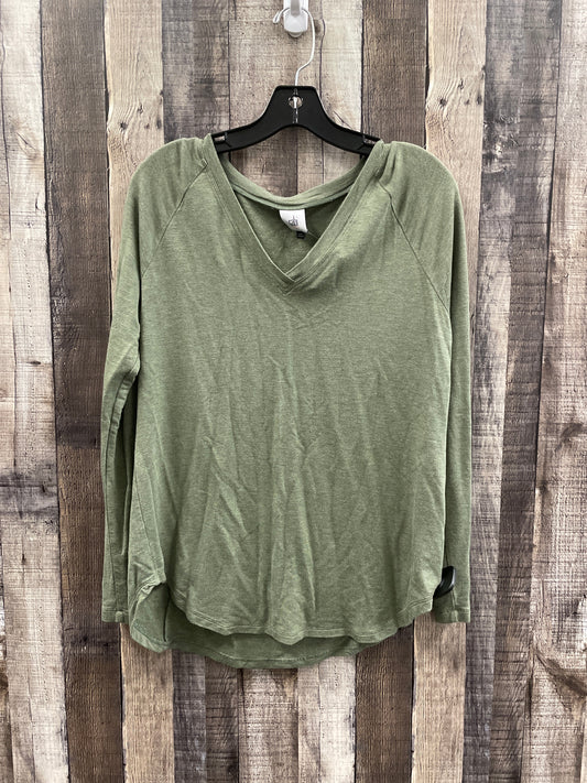 Top Long Sleeve By Cabi In Green, Size: S