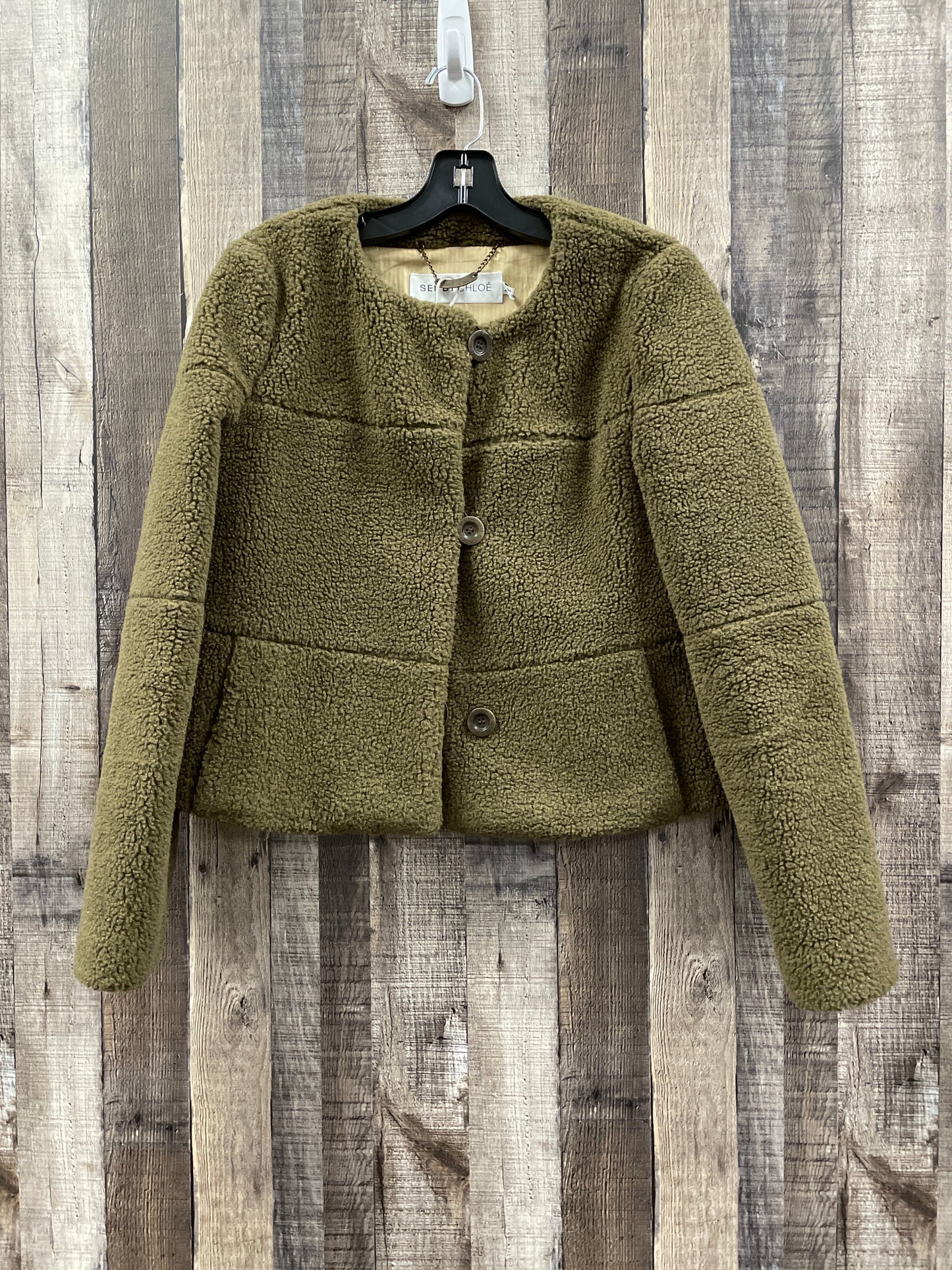 Jacket Luxury Designer By See By Chloe In Green, Size: S