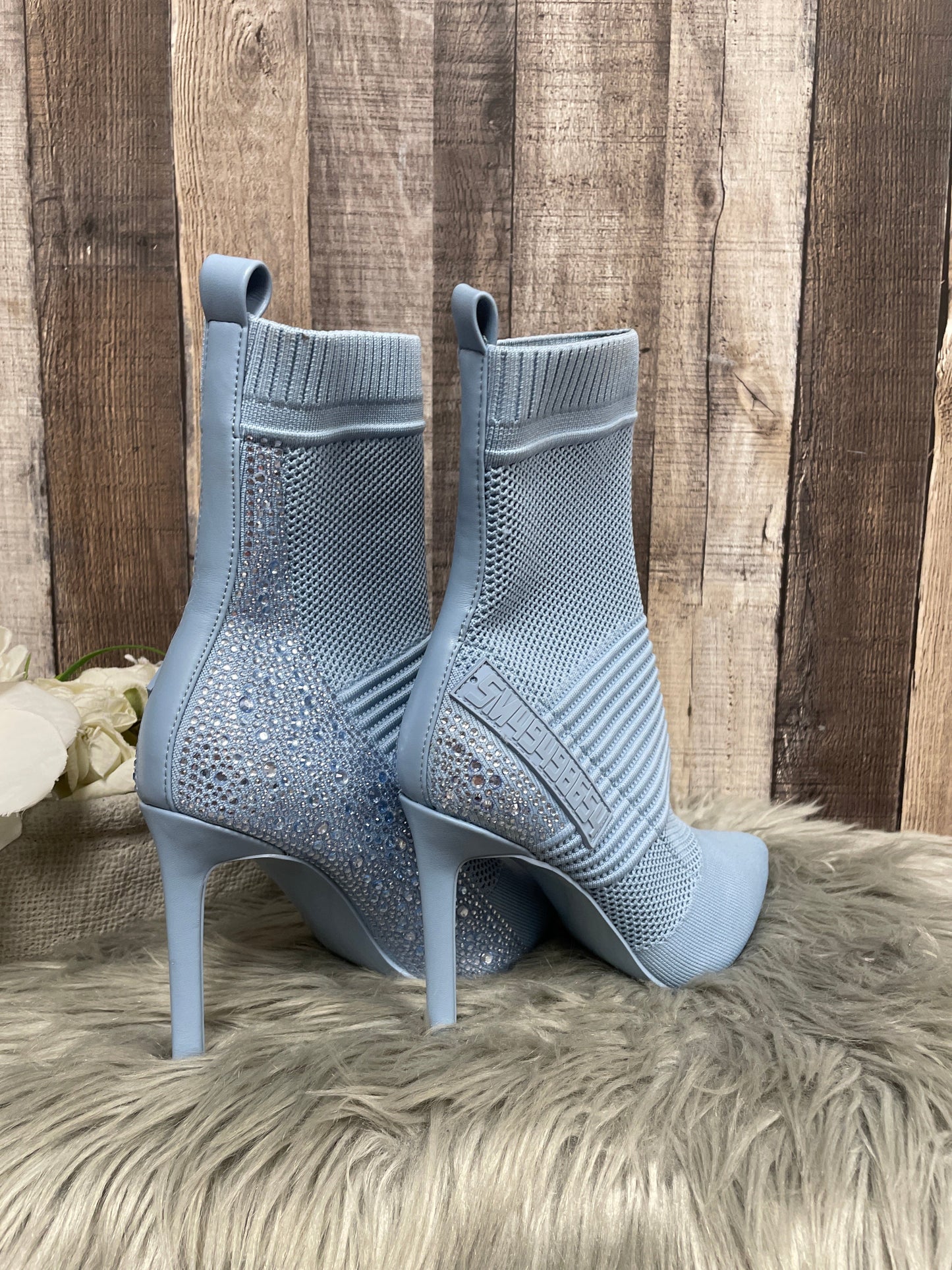 Boots Mid-calf Heels By Steve Madden In Blue, Size: 8