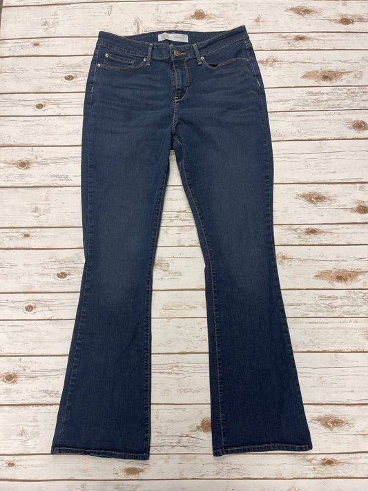 Jeans Boot Cut By Levis In Blue Denim, Size: 16l