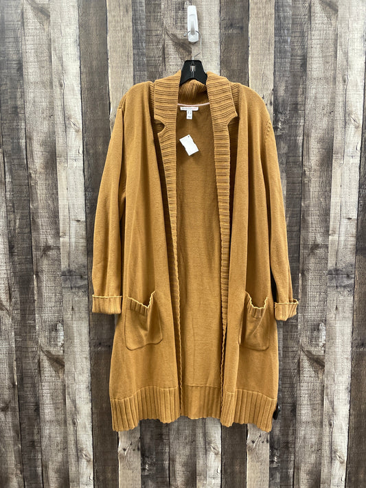 Sweater Cardigan By Isaac Mizrahi Live Qvc In Brown, Size: L