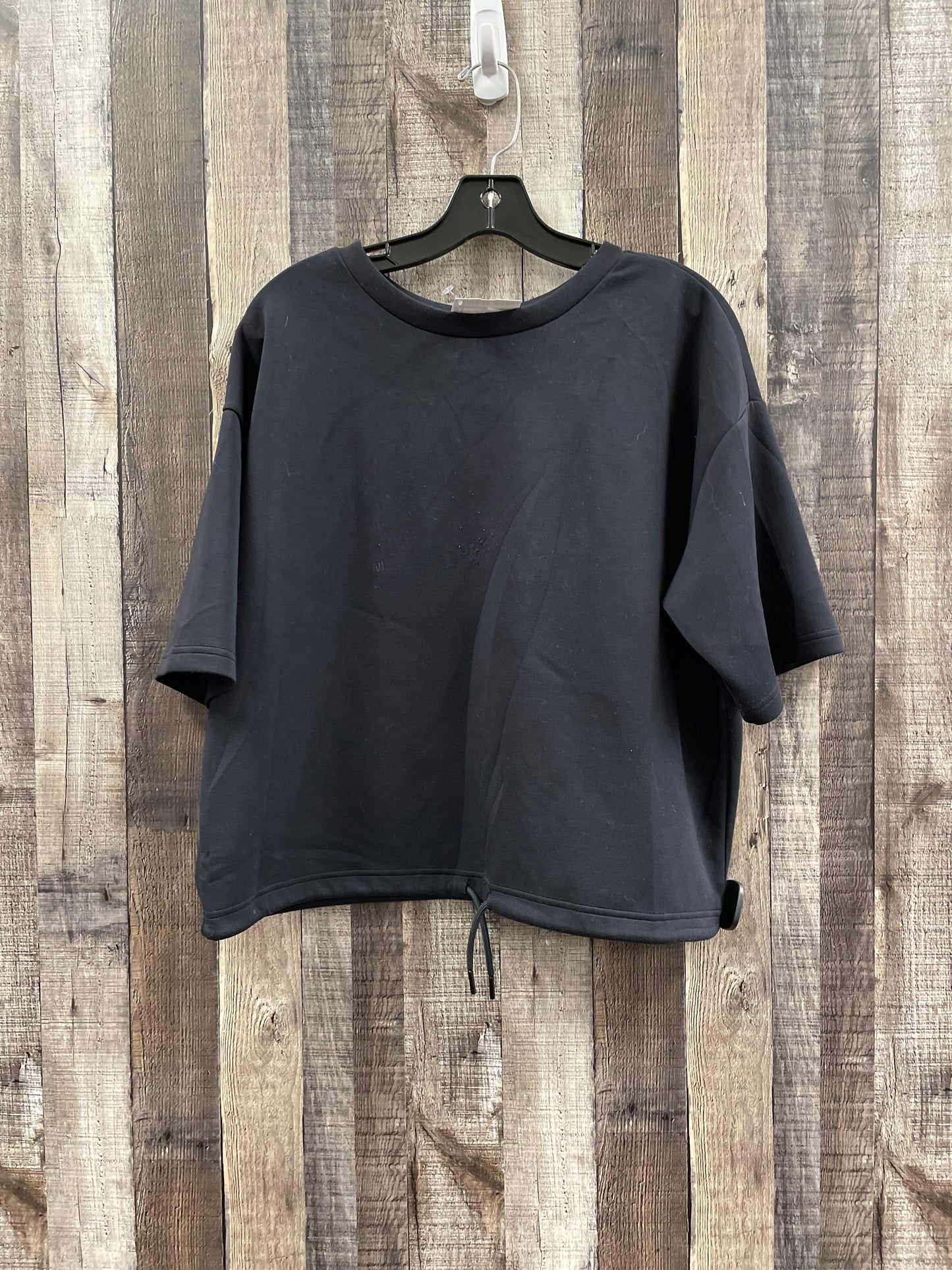 Athletic Top Short Sleeve By Zella In Black, Size: M