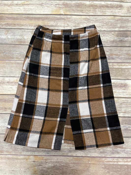 Skirt Midi By Shein In Plaid Pattern, Size: Xl