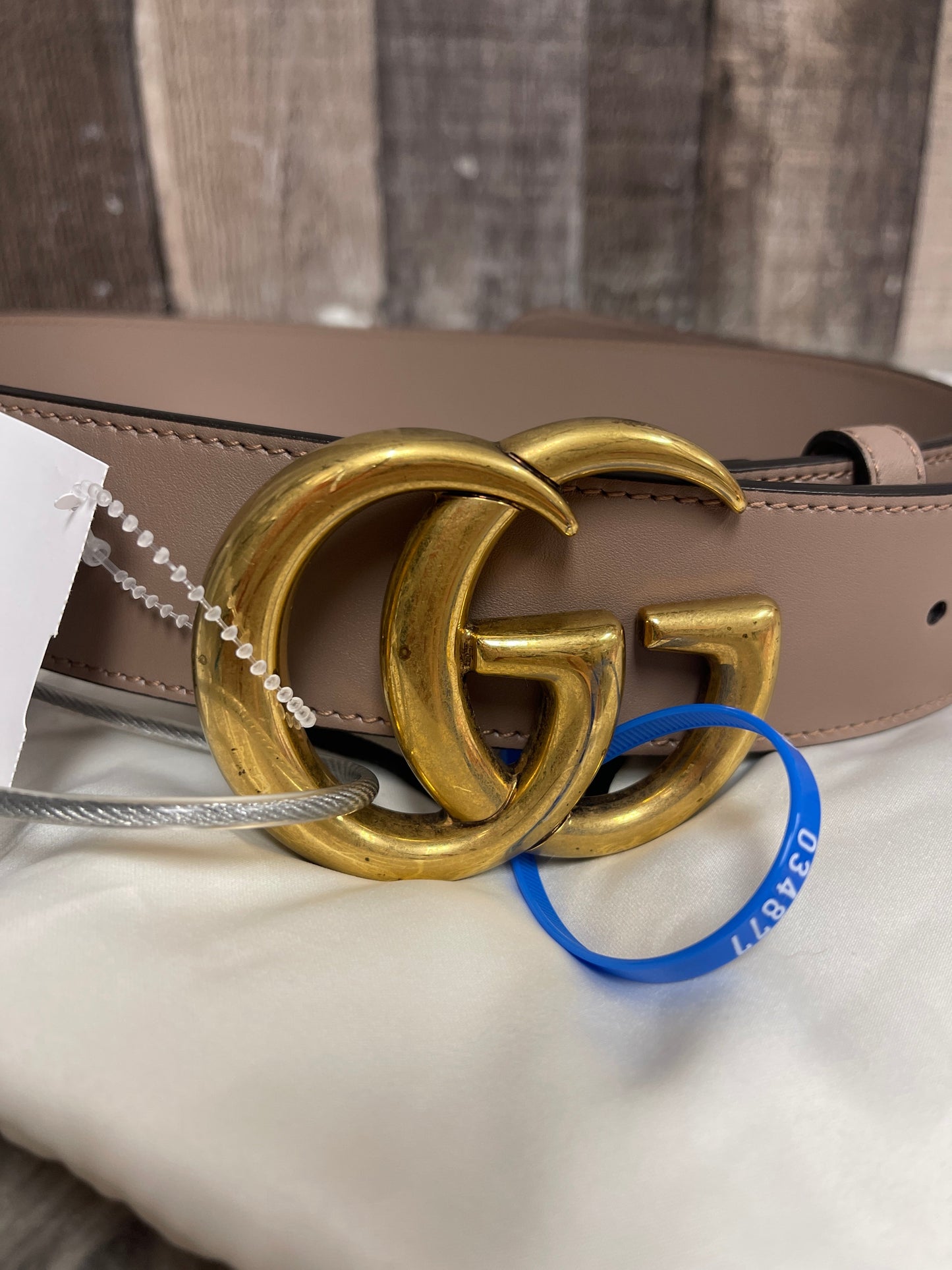 Belt Luxury Designer By Gucci, Size: Large