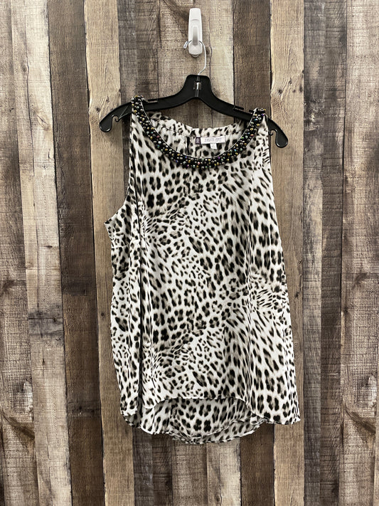 Top Sleeveless By Jennifer Lopez In Animal Print, Size: 2x