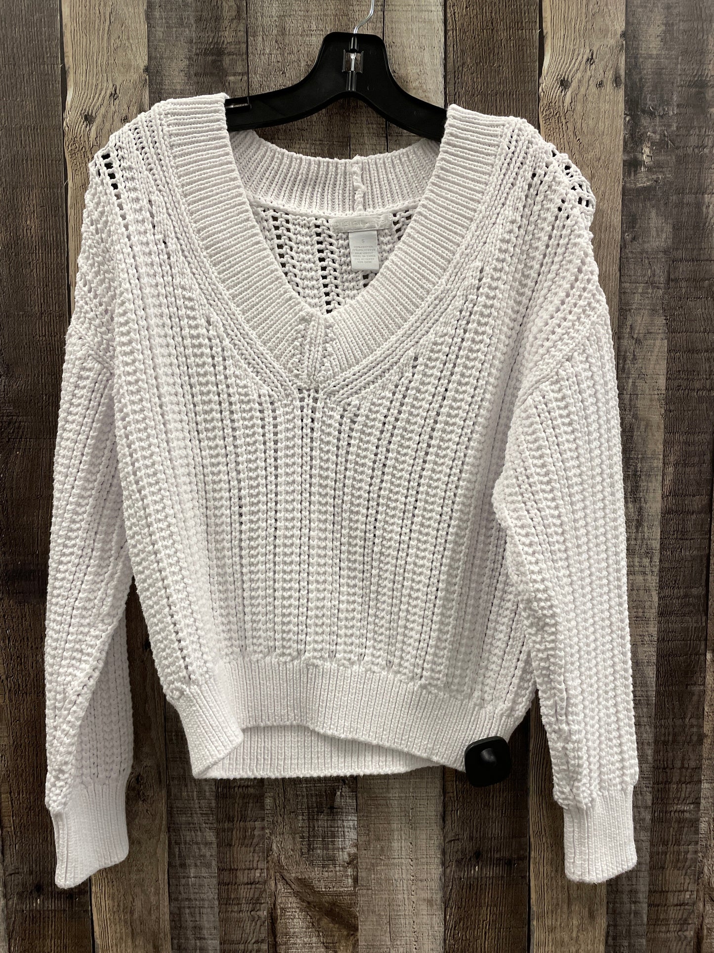 Sweater By Design History In White, Size: S