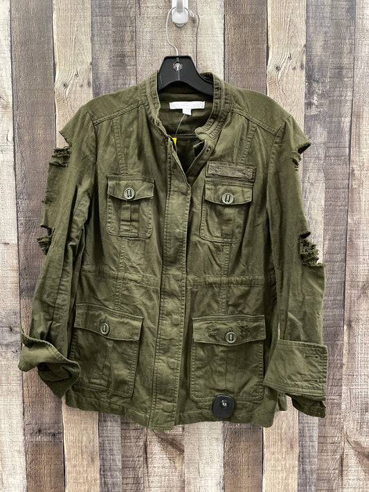 Jacket Utility By New York And Co In Green, Size: S