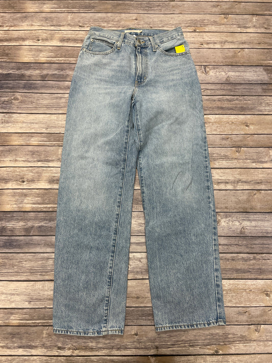 Jeans Straight By Levis In Blue Denim, Size: 4