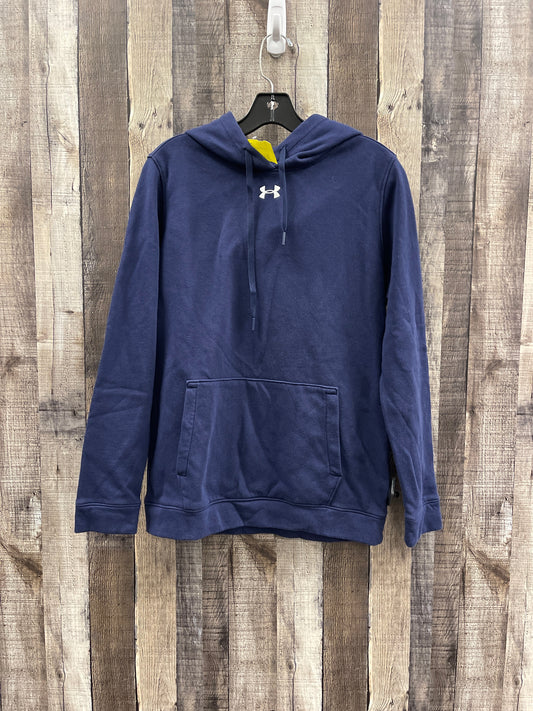 Sweatshirt Hoodie By Under Armour In Navy, Size: S