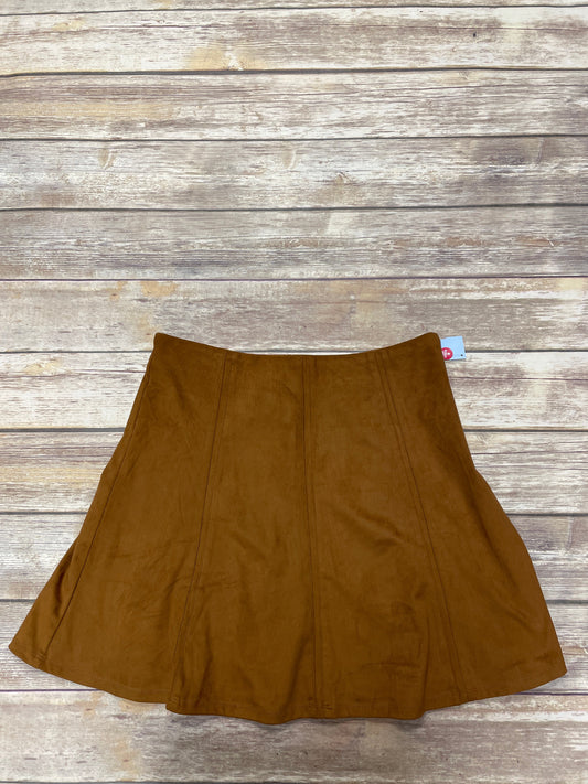 Skirt Midi By Loft In Brown, Size: 8